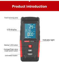 Load image into Gallery viewer, WT3121 Handheld EMF Meter LCD Digital Electromagnetic Radiation Tester Electric Field Electron Magnetic Field Dosimeter Detector
