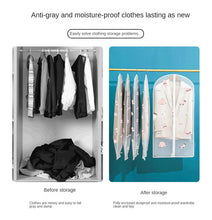 Load image into Gallery viewer, Wardrobe Clothes Hanging Dust Cover Suit Coat Storage Bag Garment Bags Organizer Wedding Dress Cover  Hanging Clothing Organizer
