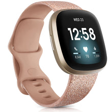 Load image into Gallery viewer, Watch Band for Fitbit Versa 3 Strap Silicone Wristband Replacement for Fitbit Sense Bracelet Correa Accessories Rose Gold Silver

