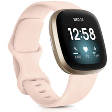 Load image into Gallery viewer, Watch Band for Fitbit Versa 3 Strap Silicone Wristband Replacement for Fitbit Sense Bracelet Correa Accessories Rose Gold Silver
