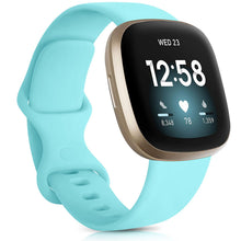 Load image into Gallery viewer, Watch Band for Fitbit Versa 3 Strap Silicone Wristband Replacement for Fitbit Sense Bracelet Correa Accessories Rose Gold Silver
