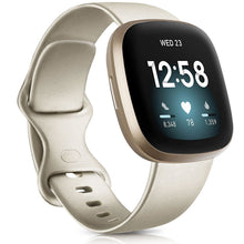 Load image into Gallery viewer, Watch Band for Fitbit Versa 3 Strap Silicone Wristband Replacement for Fitbit Sense Bracelet Correa Accessories Rose Gold Silver
