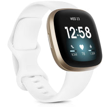 Load image into Gallery viewer, Watch Band for Fitbit Versa 3 Strap Silicone Wristband Replacement for Fitbit Sense Bracelet Correa Accessories Rose Gold Silver
