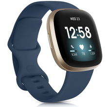 Load image into Gallery viewer, Watch Band for Fitbit Versa 3 Strap Silicone Wristband Replacement for Fitbit Sense Bracelet Correa Accessories Rose Gold Silver
