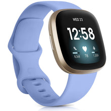 Load image into Gallery viewer, Watch Band for Fitbit Versa 3 Strap Silicone Wristband Replacement for Fitbit Sense Bracelet Correa Accessories Rose Gold Silver
