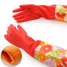 Load image into Gallery viewer, Waterproof Household  Dishwashing Glove Water Dust Stop Cleaning Rubber Glove
