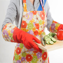 Load image into Gallery viewer, Waterproof Household  Dishwashing Glove Water Dust Stop Cleaning Rubber Glove
