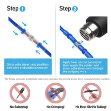 Load image into Gallery viewer, Waterproof Solder Seal Heat Connector Shrink Butt Connectors Lug Terminals Electrical Wire Conector Car Insulated Terminal
