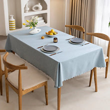 Load image into Gallery viewer, Waterproof Tablecloth Nordic Cotton and Linen Tablecloth Japanese-style Solid Color Tablecloths For Dining Table Coffee Table
