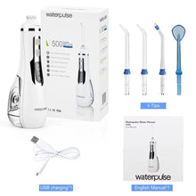 Load image into Gallery viewer, Waterpulse V500 Portable Oral Irrigator Dental Water Flosser Cordless Dental Irrigator Jet 4 Mode Waterproof For Teeth Cleaner 0ral irrigator
