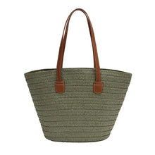 Load image into Gallery viewer, Weave Tote Bag Large Capacity Summer Beach Straw Handbag and Purse Female Bohemian Shoulder Bag for Women Ladies Travel Bag
