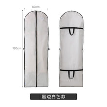 Load image into Gallery viewer, Wedding Bridal Dress Robe Garment Clothes Storage Protective Bag Case White Waterproof Dustproof Cover Non-woven Craft
