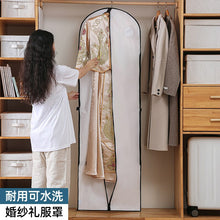 Load image into Gallery viewer, Wedding Bridal Dress Robe Garment Clothes Storage Protective Bag Case White Waterproof Dustproof Cover Non-woven Craft
