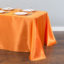 Load image into Gallery viewer, White Table Cloth Polyester Table Cloth Rectangular Satin Tablecloth for Birthday Christmas Home Party Decor Wedding Supplies
