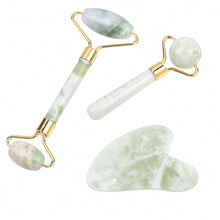 Load image into Gallery viewer, Face Jade Roller Gua Sha Scraper Massager for Neck Body Guasha Eye Massage Face Slimming Therapy Beauty Skincare Tool
