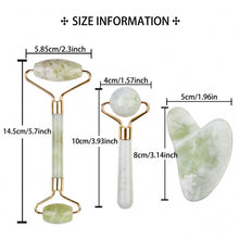 Load image into Gallery viewer, Face Jade Roller Gua Sha Scraper Massager for Neck Body Guasha Eye Massage Face Slimming Therapy Beauty Skincare Tool
