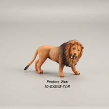 Load image into Gallery viewer, Wild animal model tiger lion leopard educational hand-painted jungle animal action figure model set
