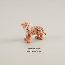 Load image into Gallery viewer, Wild animal model tiger lion leopard educational hand-painted jungle animal action figure model set
