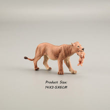 Load image into Gallery viewer, Wild animal model tiger lion leopard educational hand-painted jungle animal action figure model set
