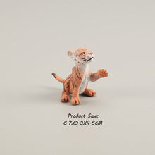 Load image into Gallery viewer, Wild animal model tiger lion leopard educational hand-painted jungle animal action figure model set
