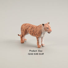 Load image into Gallery viewer, Wild animal model tiger lion leopard educational hand-painted jungle animal action figure model set
