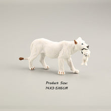 Load image into Gallery viewer, Wild animal model tiger lion leopard educational hand-painted jungle animal action figure model set
