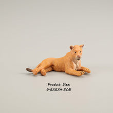 Load image into Gallery viewer, Wild animal model tiger lion leopard educational hand-painted jungle animal action figure model set
