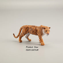 Load image into Gallery viewer, Wild animal model tiger lion leopard educational hand-painted jungle animal action figure model set
