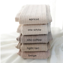 Load image into Gallery viewer, Winter New Knitted Twist Tights for Women Girls Cotton Striped Warm Pantyhose Autumn Full Foot Tights Footless
