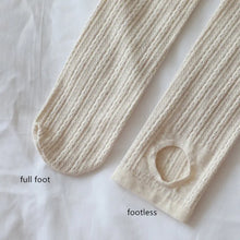 Load image into Gallery viewer, Winter New Knitted Twist Tights for Women Girls Cotton Striped Warm Pantyhose Autumn Full Foot Tights Footless

