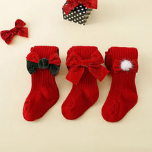 Load image into Gallery viewer, Winter Thick Christmas New Year Girls Long Socks for Kids Girl Pantyhose Children
