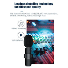 Load image into Gallery viewer, Wireless 3.5mm Lavalier Lapel Microphone Omnidirectional Condenser Mic for Camera Speaker Smartphone,Recording Mic for Youtube
