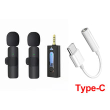 Load image into Gallery viewer, Wireless 3.5mm Lavalier Lapel Microphone Omnidirectional Condenser Mic for Camera Speaker Smartphone,Recording Mic for Youtube
