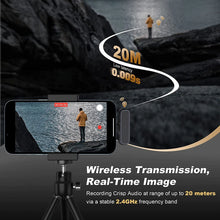 Load image into Gallery viewer, Wireless HD Radio Live Microphone K61 Dual Mic 20 Meters for Mobile Phone Tiktok, Short Video Recording
