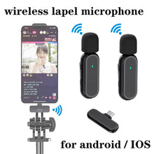 Load image into Gallery viewer, Wireless Lapel Microphone Micro Telephone Portable Charging Box Mic Wireless Microphone For Mobile Cell Phone Android Iphone
