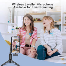 Load image into Gallery viewer, Wireless Lavalier Microphone Portable Audio Video Recording Mini Mic For iPhone Android Mobile Phone Laptop PC Live Broadcast
