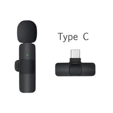 Load image into Gallery viewer, Wireless Lavalier Microphone Portable Audio Video Recording Mini Mic for iPhone Android Live Broadcast Gaming Phone Mic
