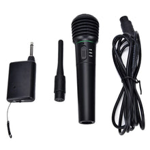 Load image into Gallery viewer, Wireless Microphone Wired Microphone 2-in-1 for Karaoke Bluetooth Speaker Audio Amplifier Metal Mesh Head Handheld Dynamic MIC
