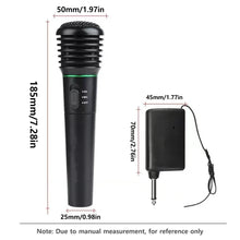 Load image into Gallery viewer, Wireless Microphone Wired Microphone 2-in-1 for Karaoke Bluetooth Speaker Audio Amplifier Metal Mesh Head Handheld Dynamic MIC
