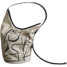 Load image into Gallery viewer, Women Canvas Shoulder Bags Vintage Ins Large Capacity Bucket Bag All-match Crossbody Graffiti Handbags Harajuku Casual Pouch New
