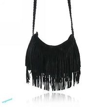 Load image into Gallery viewer, Women Crossbody Bag Tassel Fringe Suede Messenger Bag Ladies New Fashion Zipper Satchel For Women 2024
