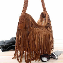 Load image into Gallery viewer, Women Crossbody Bag Tassel Fringe Suede Messenger Bag Ladies New Fashion Zipper Satchel For Women 2024
