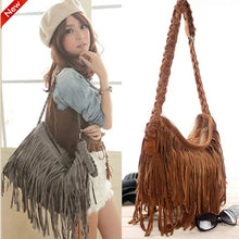 Load image into Gallery viewer, Women Crossbody Bag Tassel Fringe Suede Messenger Bag Ladies New Fashion Zipper Satchel For Women 2024
