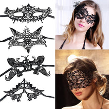 Load image into Gallery viewer, Hollow Lace Masquerade Face Mask Sexy Cosplay Prom Party Props Costume Halloween Masquerade Mask Nightclub Queen Eye Mask
