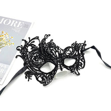 Load image into Gallery viewer, Hollow Lace Masquerade Face Mask Sexy Cosplay Prom Party Props Costume Halloween Masquerade Mask Nightclub Queen Eye Mask

