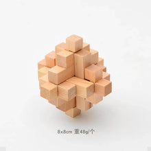 Load image into Gallery viewer, Wooden Kong Ming Lock Lu Ban Lock Brain Teaser Educational Toy for Kids Children  3D Puzzles Game Unlock Toys Adult
