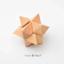 Load image into Gallery viewer, Wooden Kong Ming Lock Lu Ban Lock Brain Teaser Educational Toy for Kids Children  3D Puzzles Game Unlock Toys Adult
