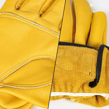 Load image into Gallery viewer, Work gloves leather workers work welding safety protection garden sports motorcycle driver wear-resistant gloves
