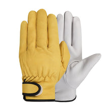 Load image into Gallery viewer, Work gloves sheepskin leather workers work welding safety protection garden sports motorcycle driver wear-resistant gloves
