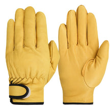 Load image into Gallery viewer, Work gloves sheepskin leather workers work welding safety protection garden sports motorcycle driver wear-resistant gloves
